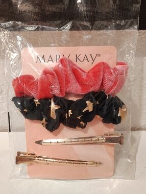 Mary Kay Hair Scrunchie + Clips Set